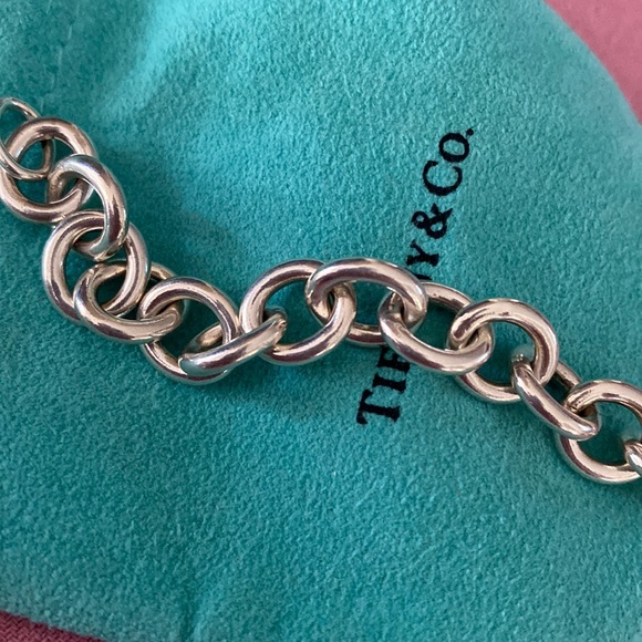 Tiffany & Co. Heart charm bracelet, pouch&gift bag - Picture 3 of 11
